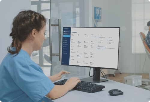 Clinic staff using Debbie integrated with their EMR